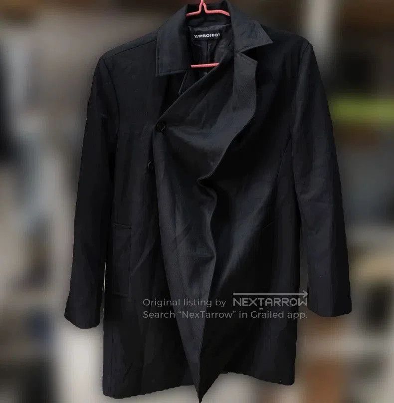 Y/Project Y/Project Pure Wool Asymmetric Coat - dmc. Size US L / EU 52-54 / 3 - 2 Thumbnail