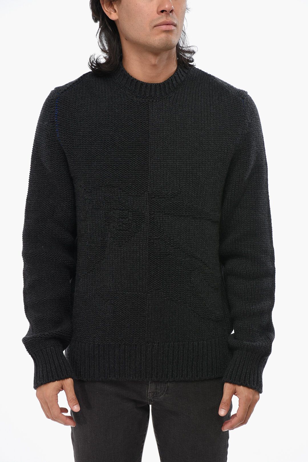 Burberry og1mm1125 Pure Cashmere Crewneck Sweater in Black Size US XS / EU 42 / 0 - 1 Thumbnail
