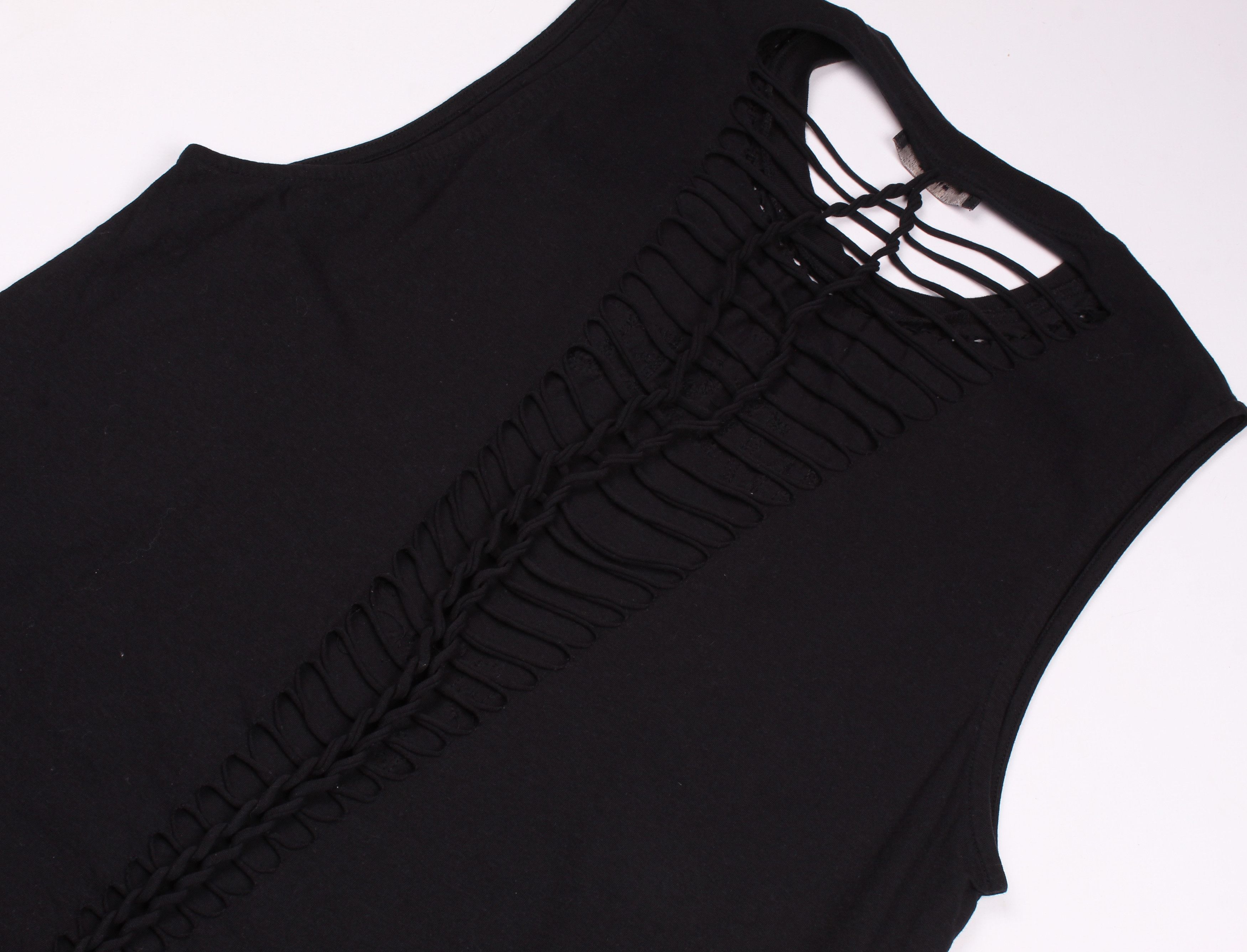 Diesel × Vintage Diesel Y2K Grunge Beaded Open Back Oversized Top Size XS / US 0-2 / IT 36-38 - 9 Thumbnail