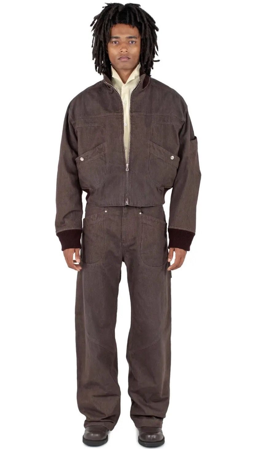 Kiko Kostadinov *LAST DROP* Kiko Kostadinov Konkord Denim Bomber Jacket Dune Size US M / EU 48-50 / 2 - 10 Thumbnail
