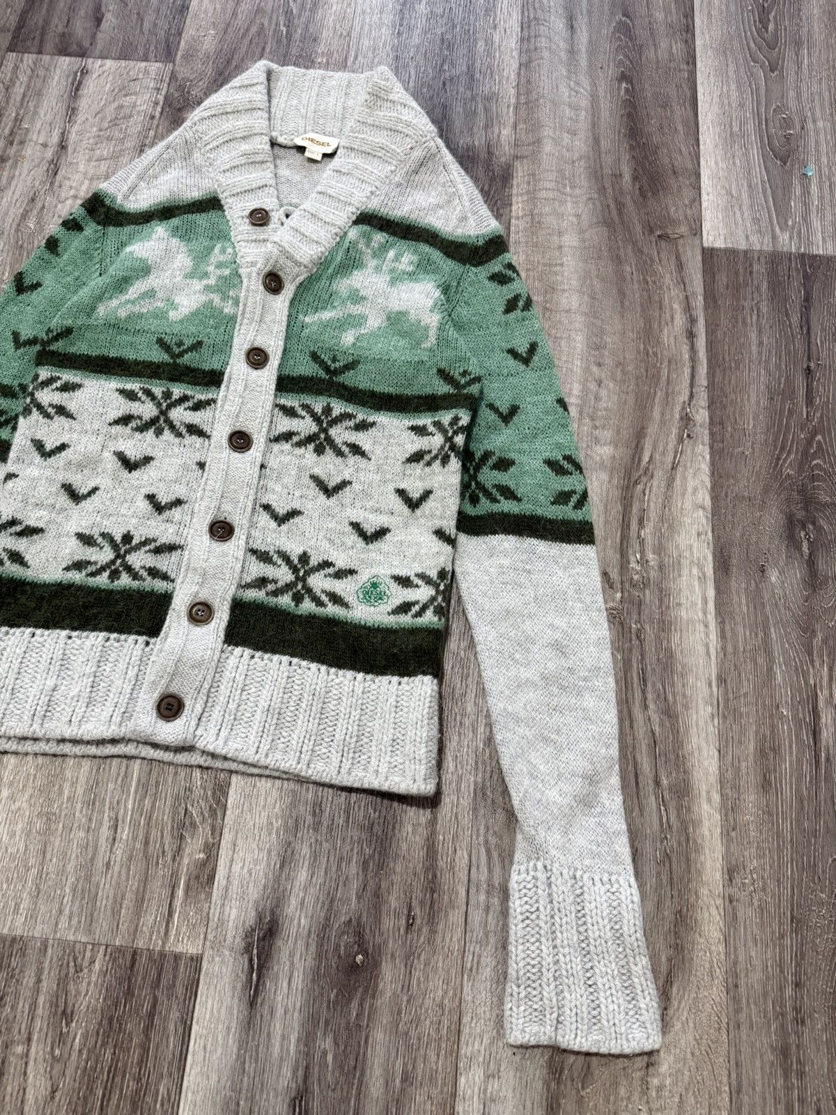 Diesel DIESEL VINTAGE WINTER KNIT SWEATER MOHAIR CARDIGAN MEN’S Size US S / EU 44-46 / 1 - 4 Thumbnail