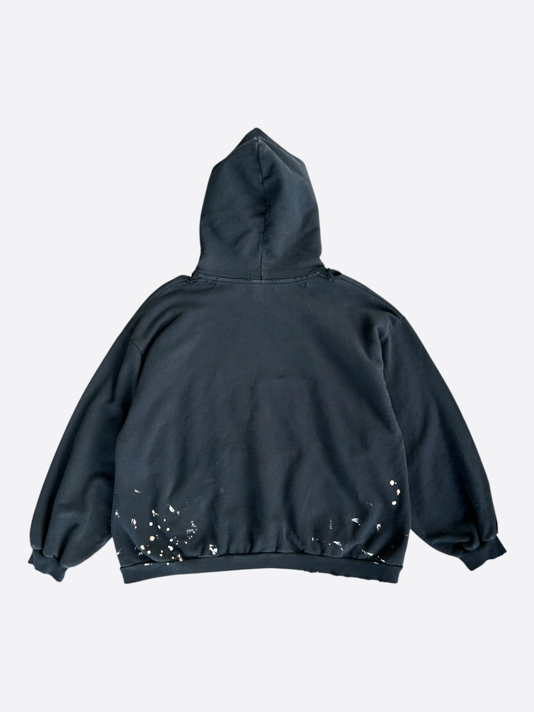 Balenciaga Balenciaga Black & Rainbow Graffiti Logo Hoodie Size US XXL / EU 58 / 5 - 2 Thumbnail