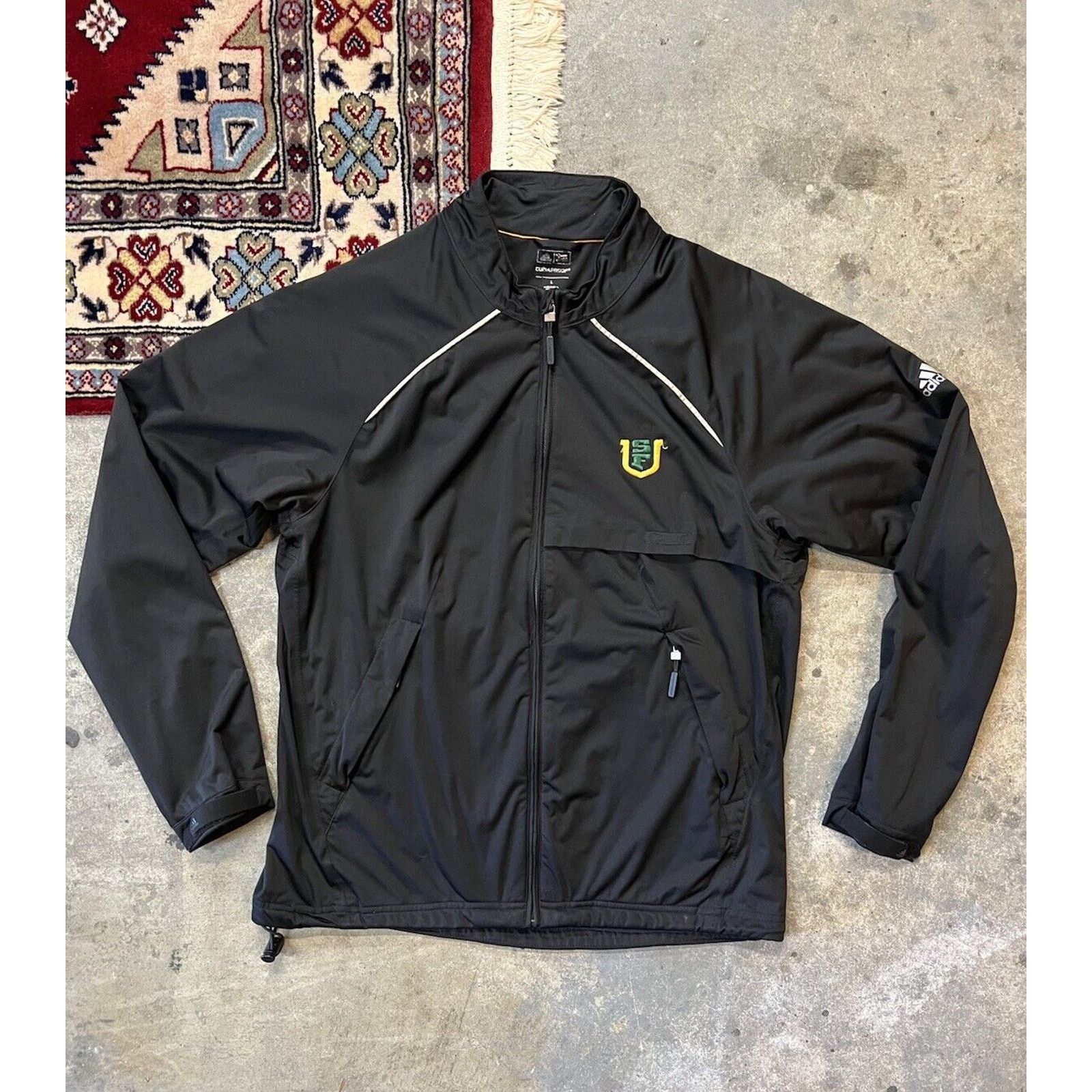 Adidas USF San Francisco Adidas Jacket Men L Black Windbreaker 2014 Size US L / EU 52-54 / 3 - 1 Thumbnail