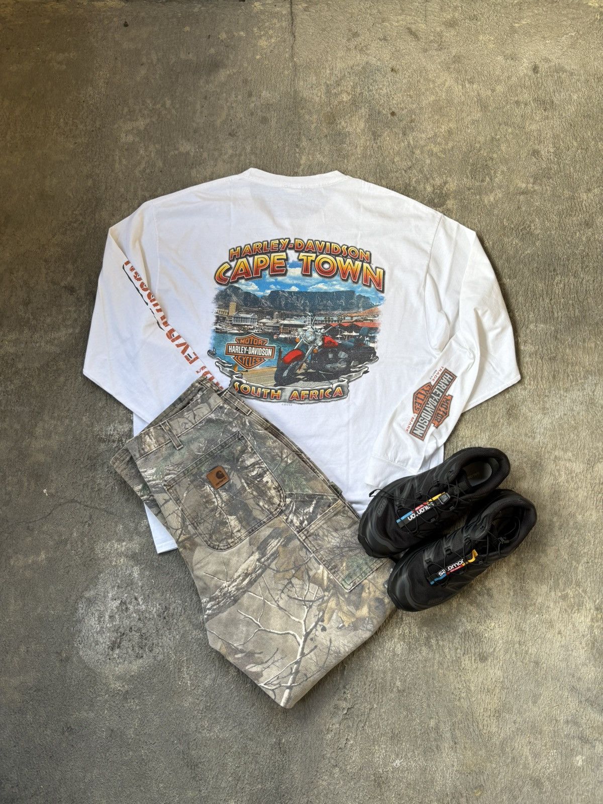 Harley Davidson (SOLD OUT) Harley Davidson White Cape Town South Africa Size US XL / EU 56 / 4 - 2 Thumbnail