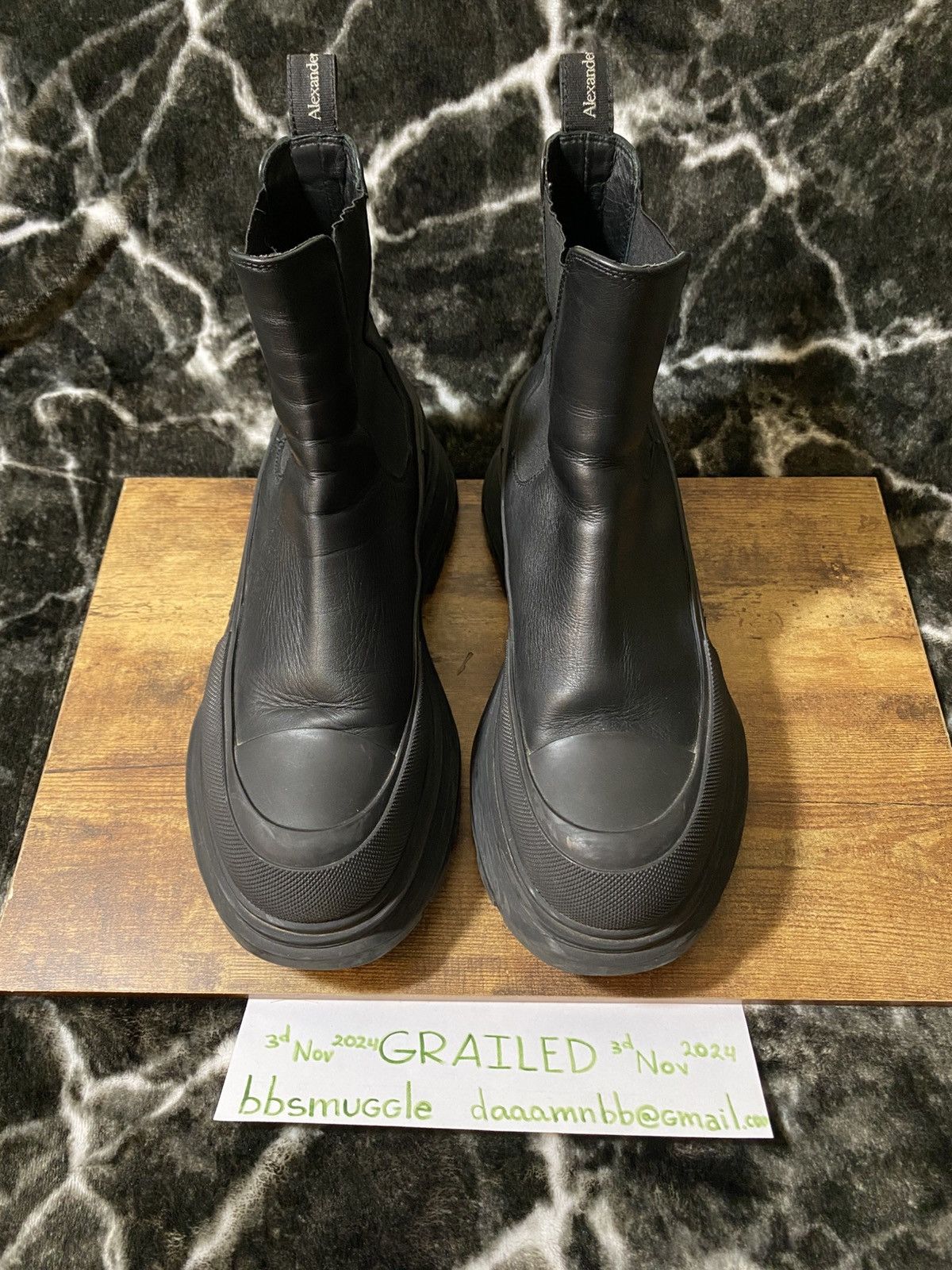 Alexander McQueen Tread Slick Chelsea Boots