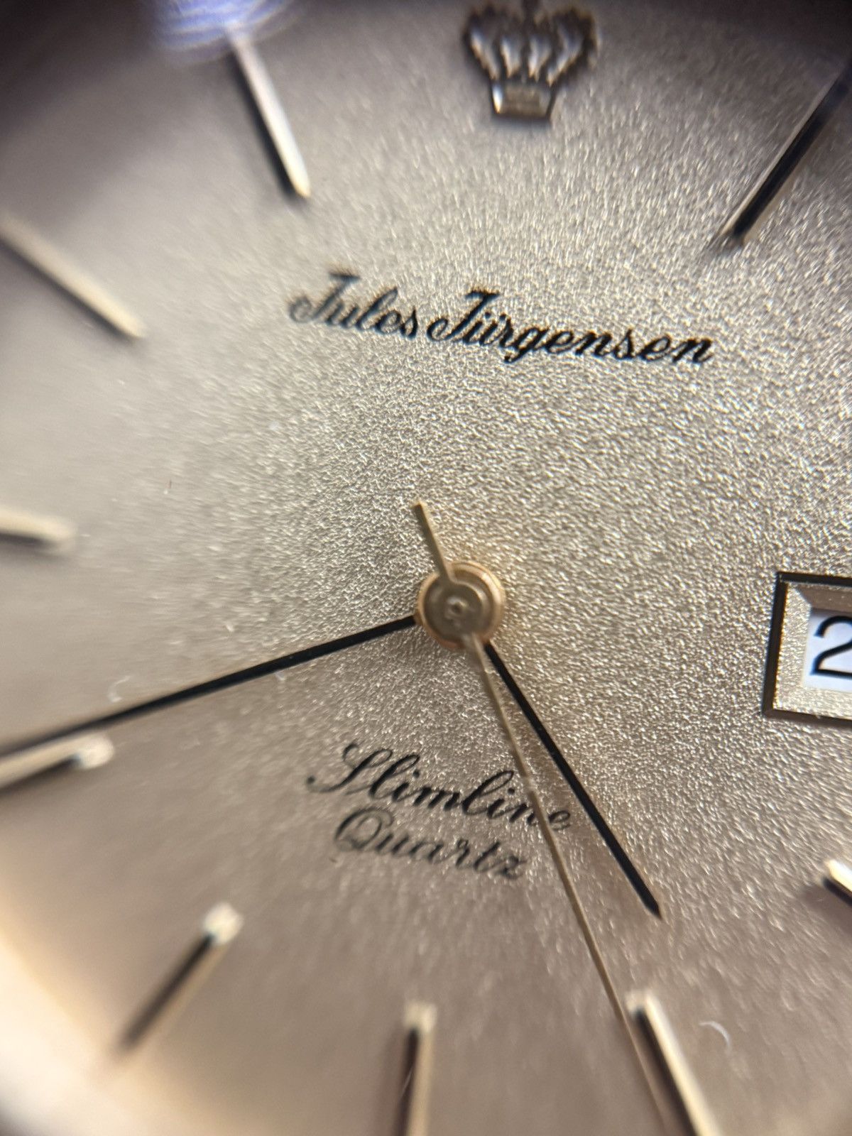 Vintage JULES JURGENSEN Slimline Swiss Quartz Watch 14KT. Size ONE SIZE - 6 Thumbnail