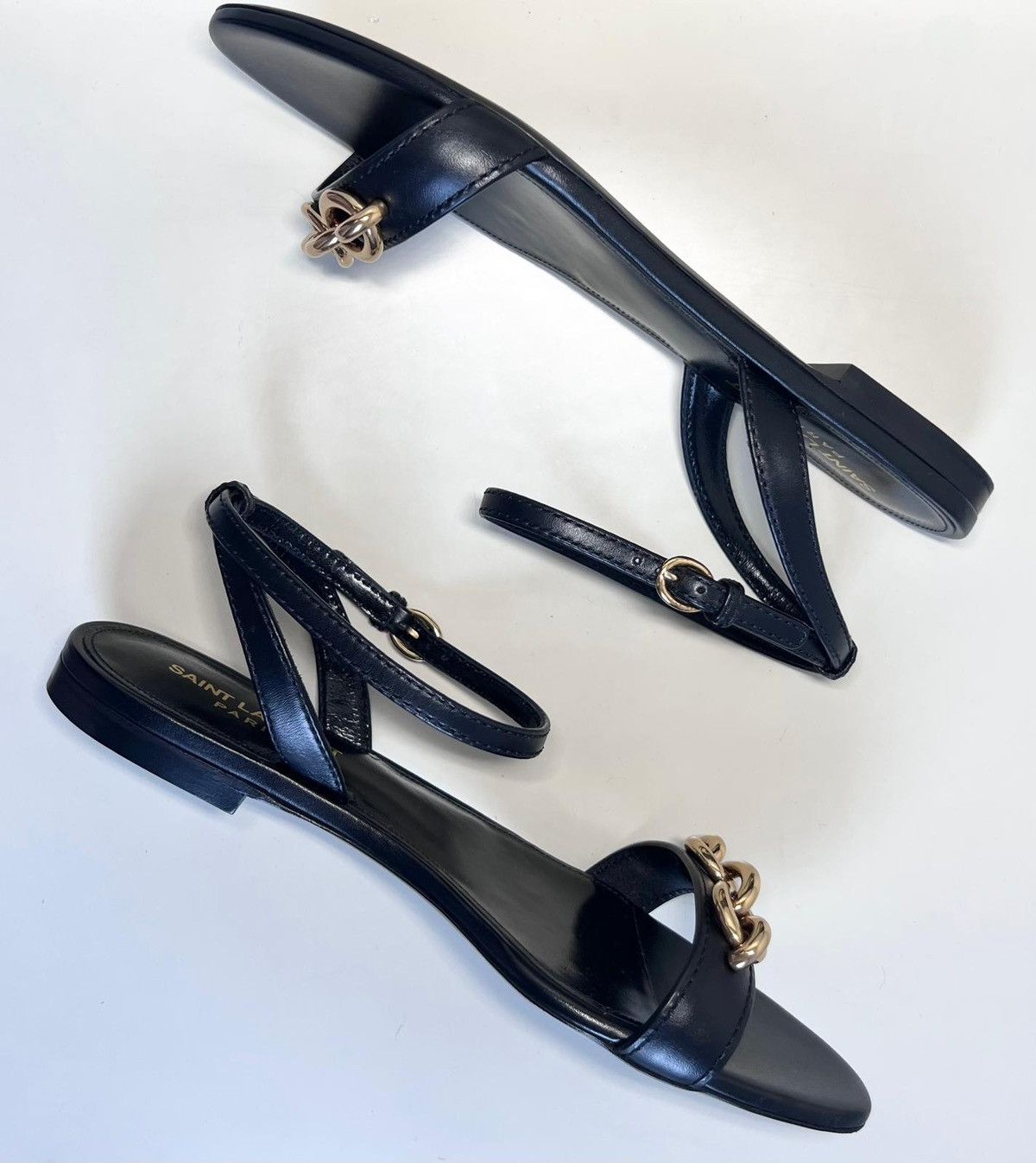 Saint Laurent Paris New Saint Laurent Maillon women flat sandals IT 38/US 8/UK 5 Size US 8 / IT 38 - 5 Thumbnail