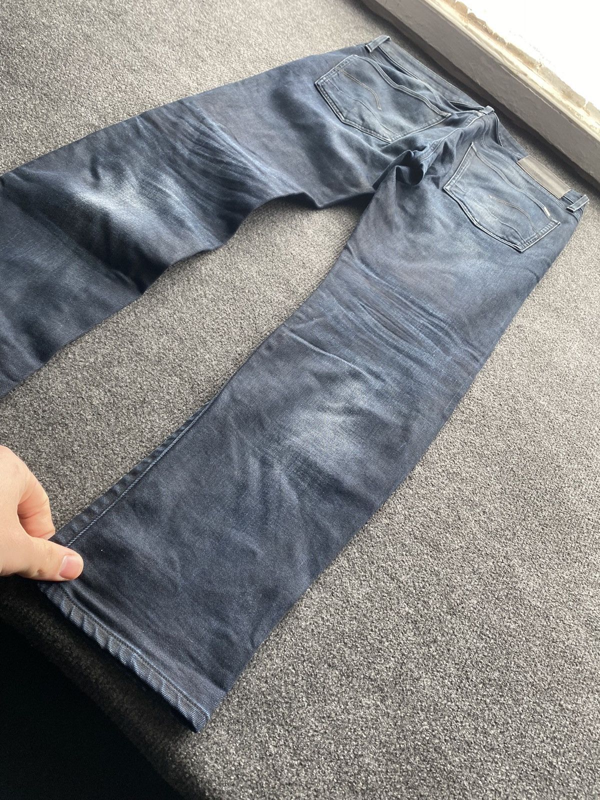 G-Star 🔥Opium Punk G Star dark washed blue jeans 3301 slim y2k goth Size US 34 / EU 50 - 3 Thumbnail