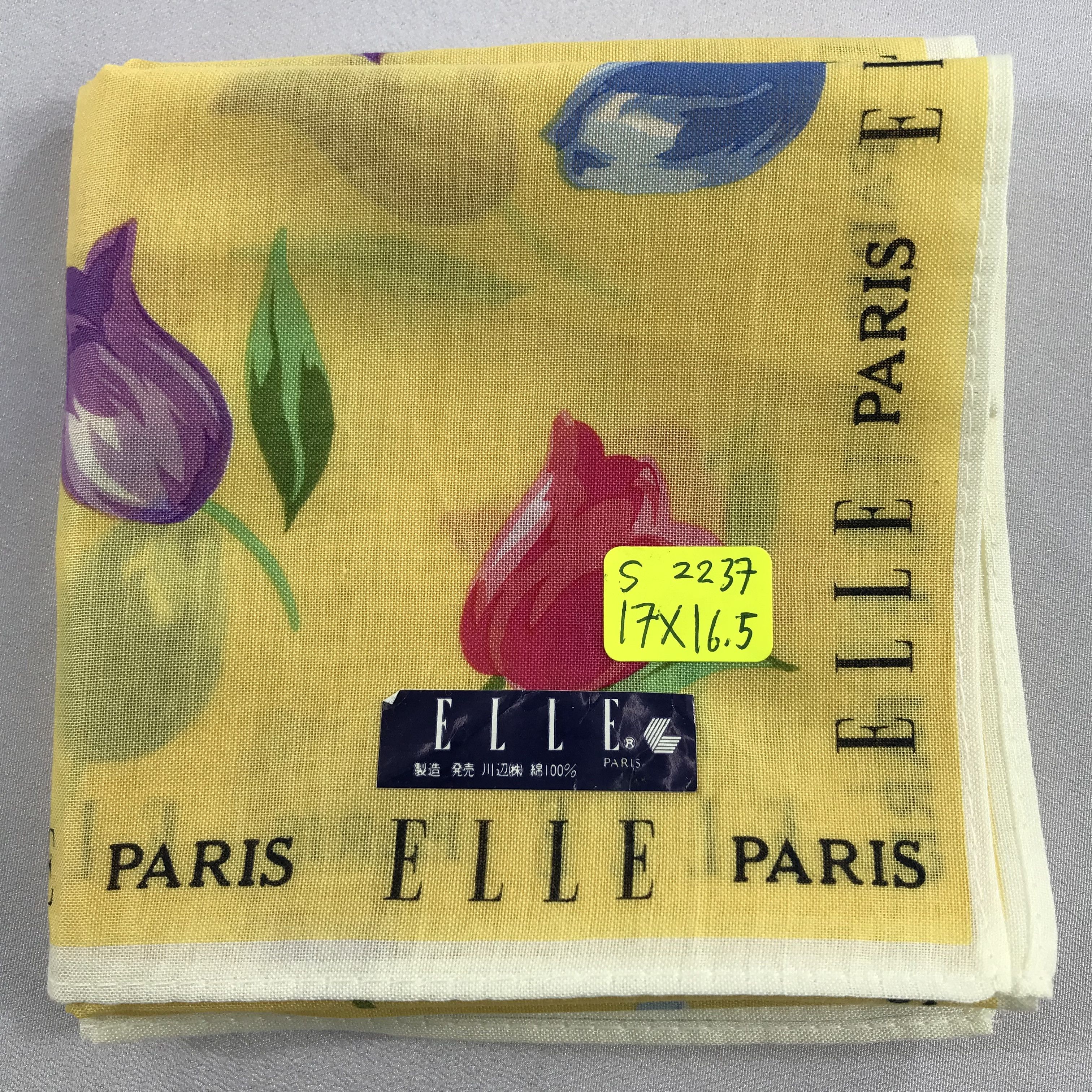 Vintage Elle Bandana / Handkerchief / Neckerchief - S2237 Size ONE SIZE - 5 Thumbnail