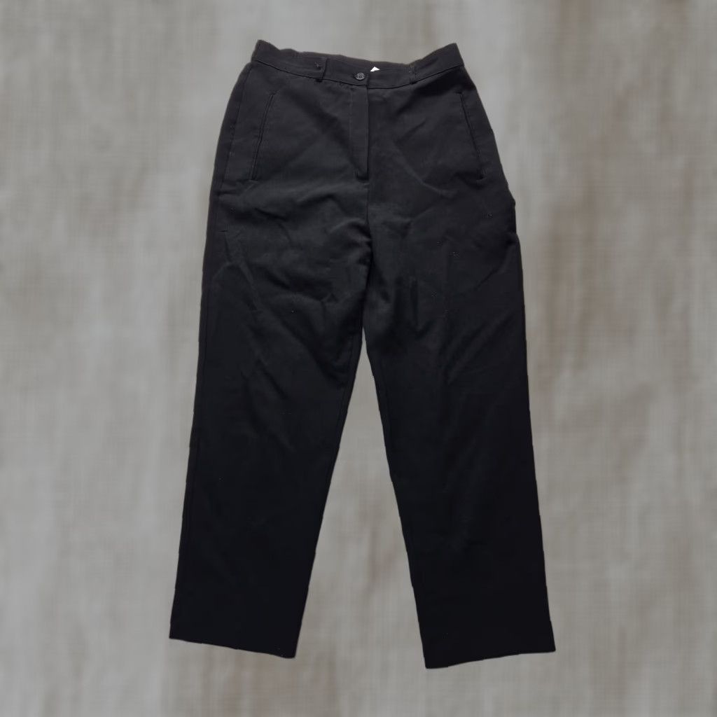 Vintage VINTAGE Kim Rogers Women's Denim Dress Pants Casual Size 10P Black Mid Rise Flat Front Size 32" / US 10 / IT 46 - 1 Thumbnail