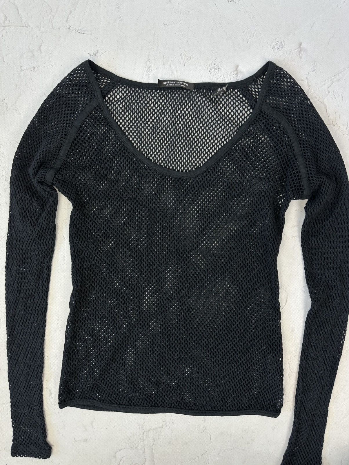 Beauty Beast × If Six Was Nine × Vintage Vintage Mesh Black Sweater Size S / US 4 / IT 40 - 3 Thumbnail