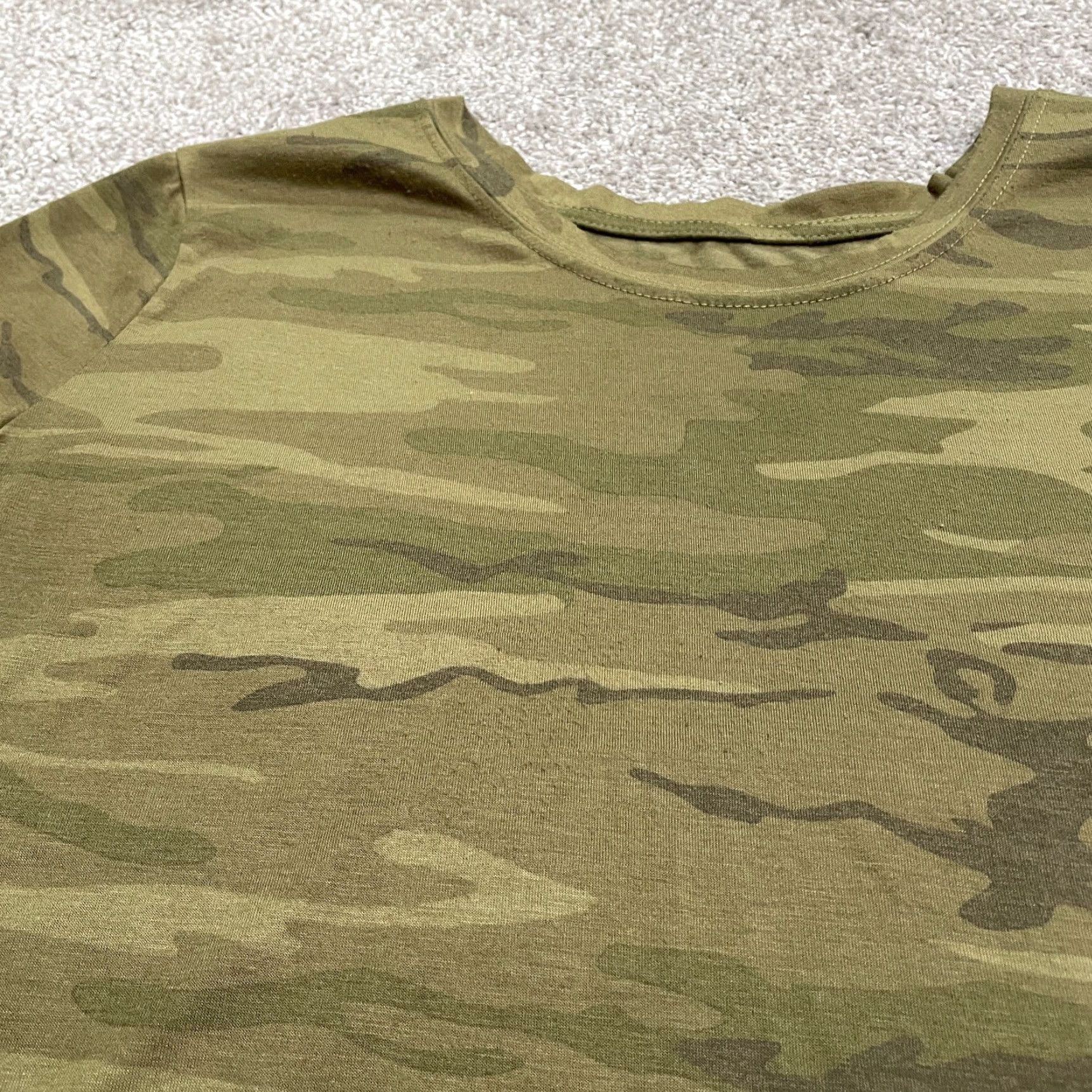 Vintage Cold Crush T-Shirt Womens L Green Camouflage Short Sleeve Casual Tee Size L / US 10 / IT 46 - 3 Thumbnail