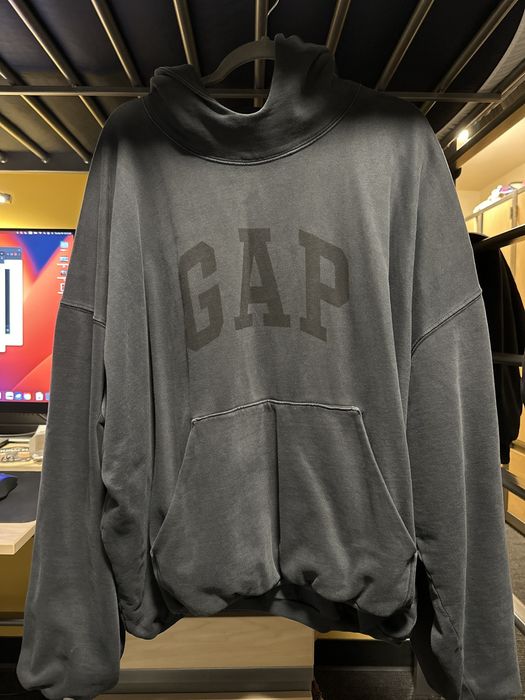 Gap WASHED BLACK Yeezy Gap Balenciaga Dove Hoodie MADE IN USA