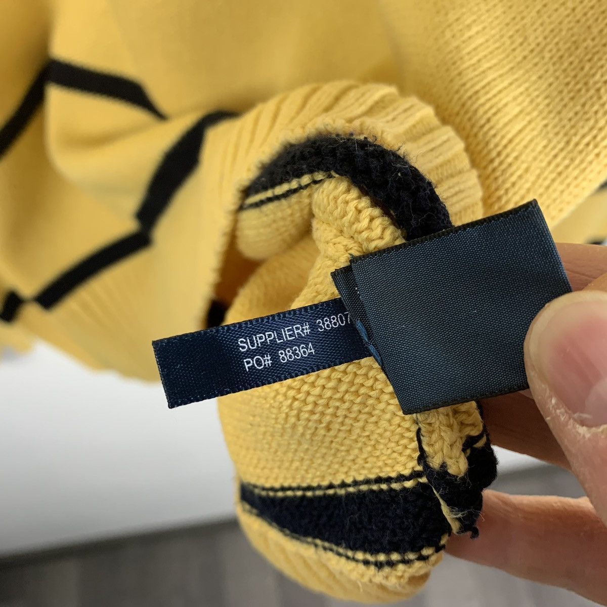 Polo Ralph Lauren Vintage Polo Ralph Lauren Quarter Zip Knit Striped Sweater Size US S / EU 44-46 / 1 - 11 Thumbnail