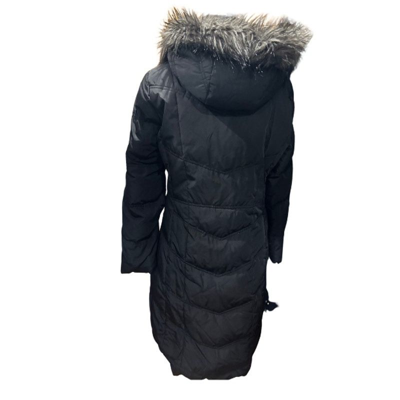 Calvin Klein CALVIN KLEIN Black Hooded Faux Fur Puffer Winter Coat Jacket Size S / US 4 / IT 40 - 3 Thumbnail