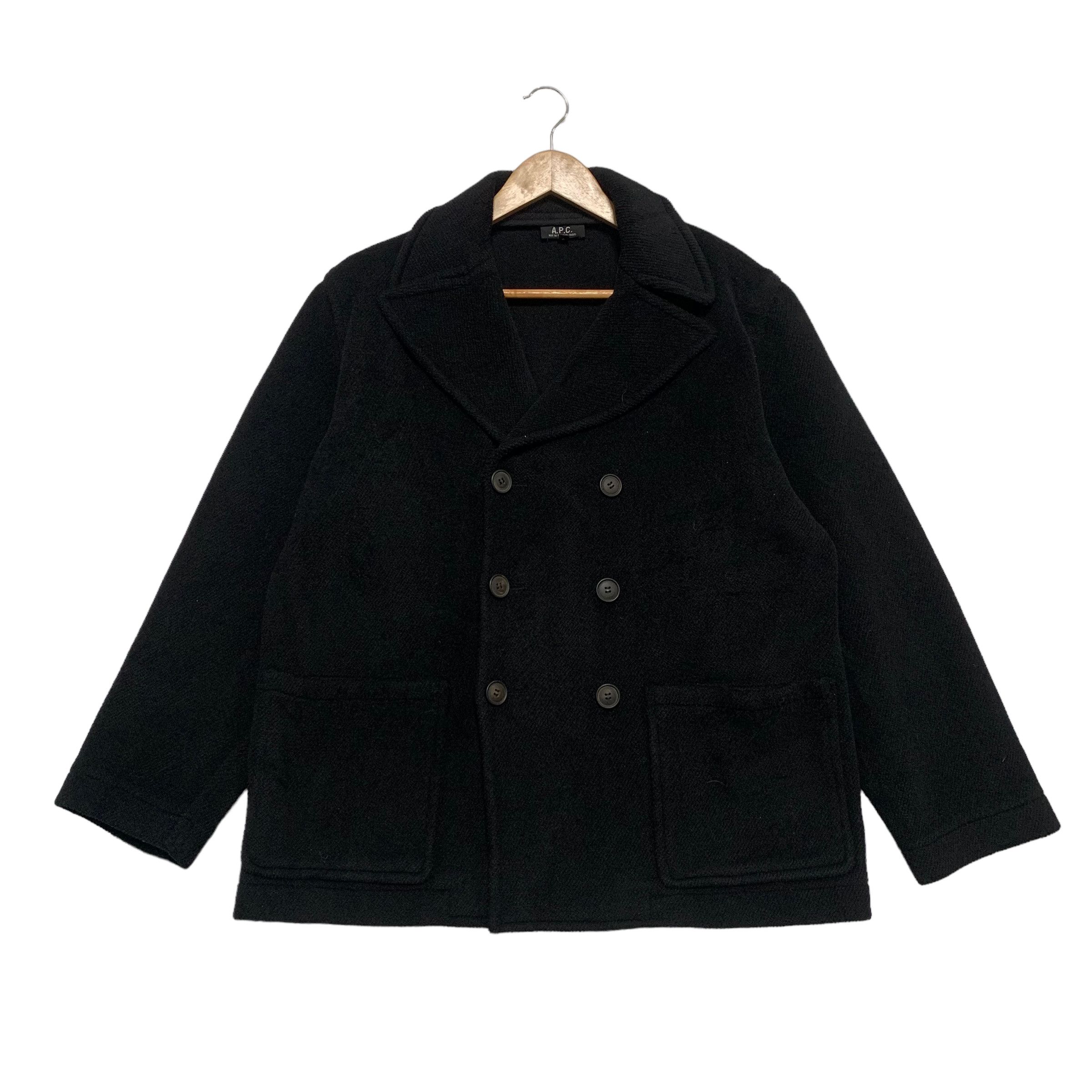 A.P.C. APC Double Breast Wool Coat Jacket Size US S / EU 44-46 / 1 - 1 Thumbnail