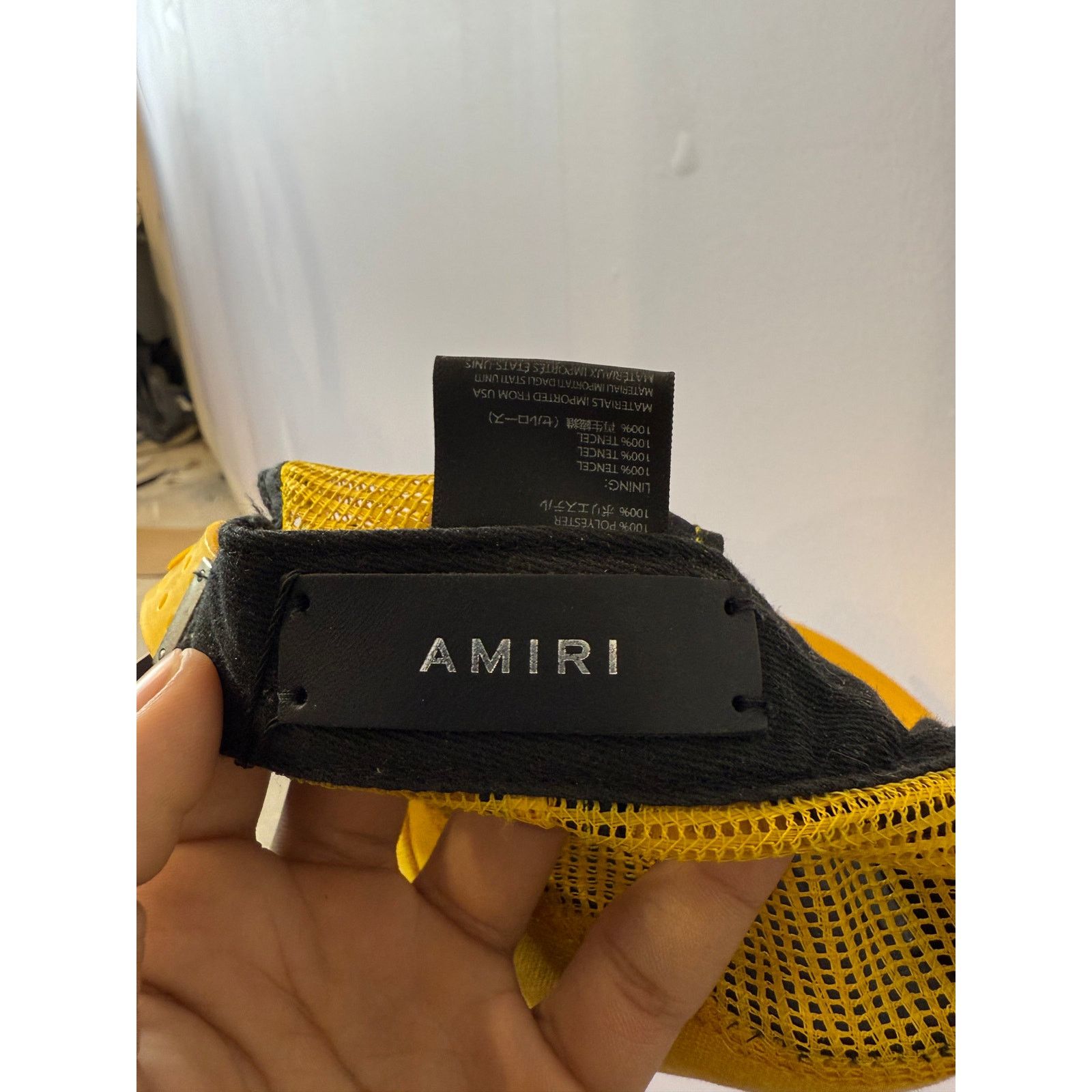 Amiri Amiri Core Logo Trucker Yellow Black Used OS Size ONE SIZE - 3 Thumbnail