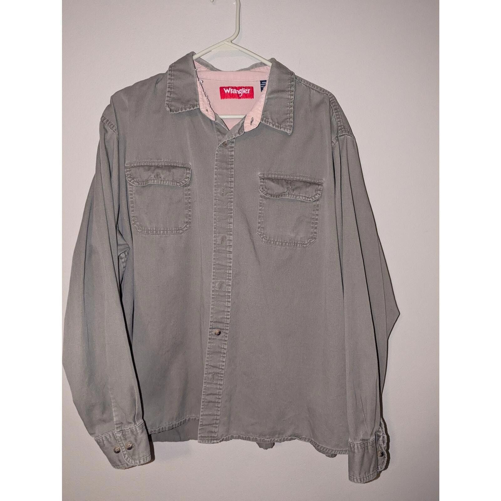Wrangler Vintage WRANGLER Green/Gray Button Up SHIRT SIZE XXL Size US XXL / EU 58 / 5 - 1 Thumbnail