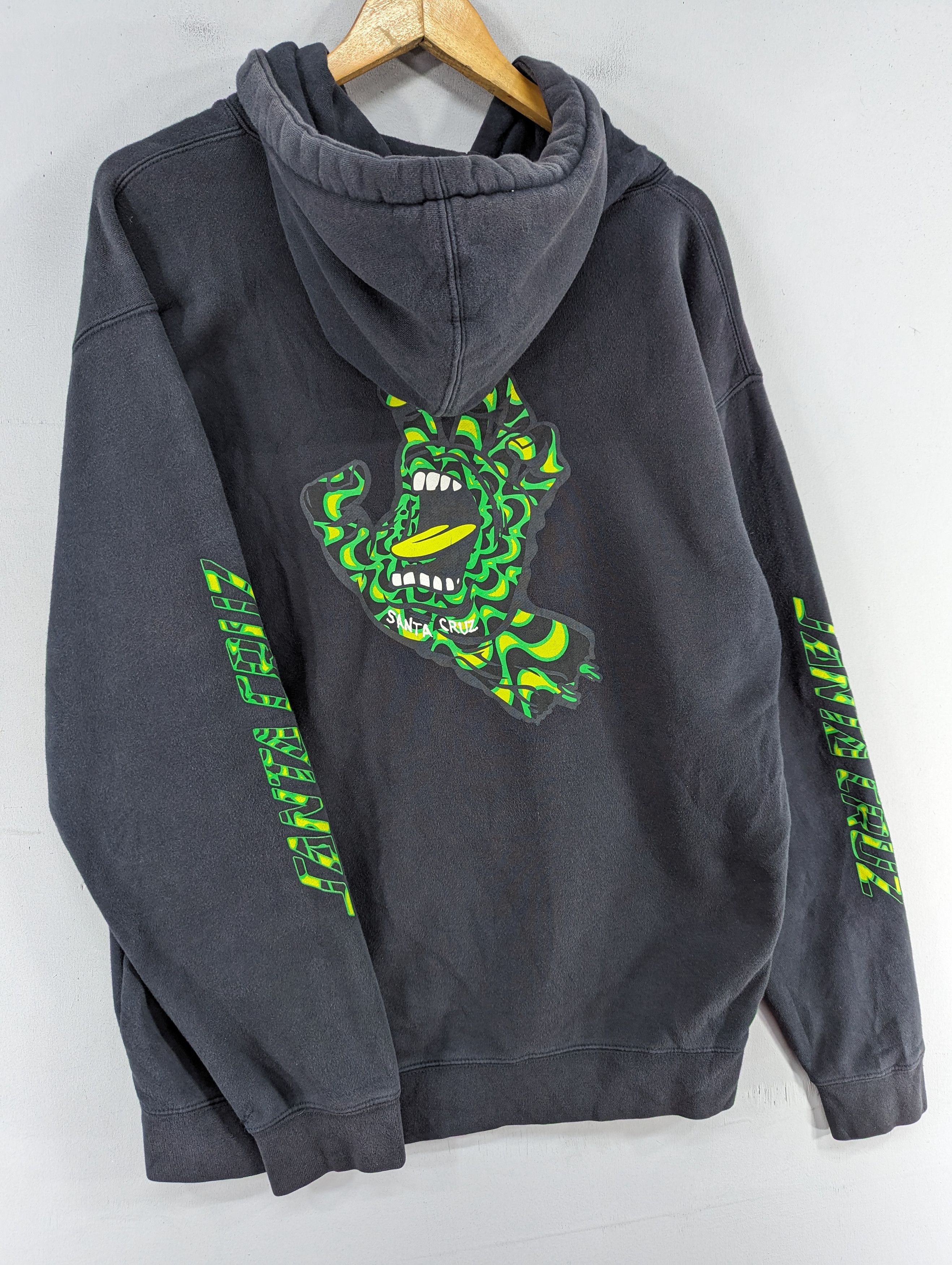 Santa Cruz Skateboards Santa Cruz Screaming Hand Distressed/Faded Black Hoodie Size US L / EU 52-54 / 3 - 3 Thumbnail