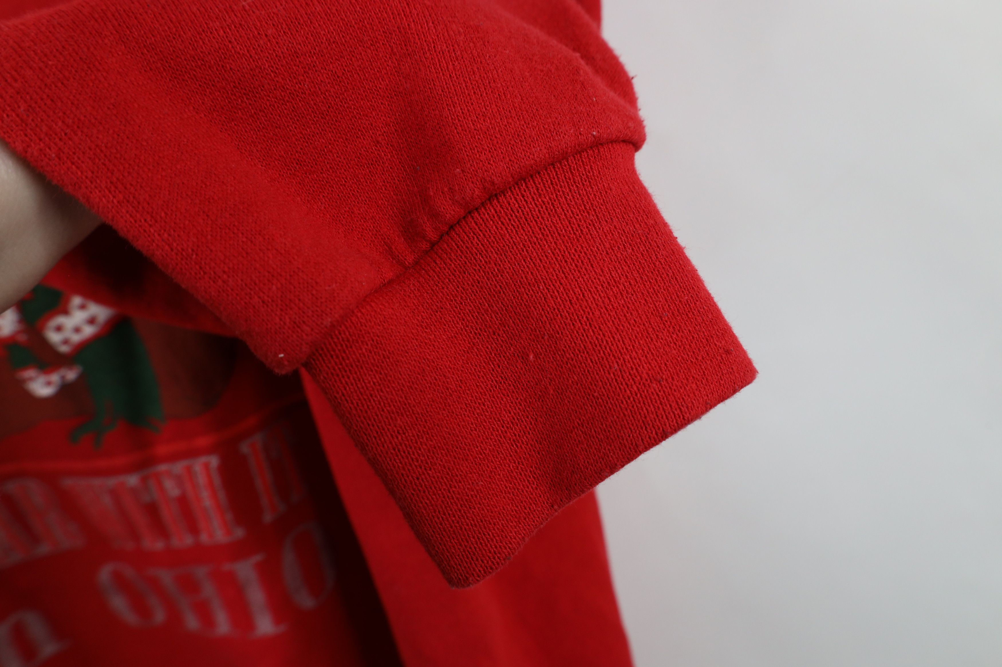 Vintage Vintage 90s Streetwear Christmas Ohio Sweatshirt Red USA Size L / US 10 / IT 46 - 8 Thumbnail
