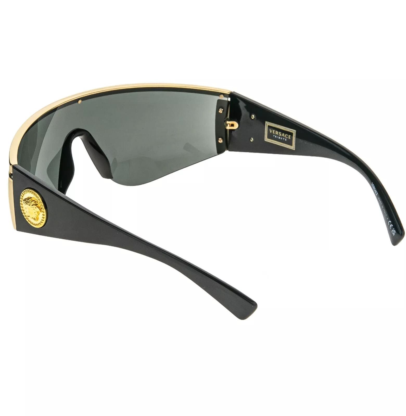 Versace VERSACE TRIBUTE SHIELD Black 2197 VE2197 Unisex Sunglasses Size ONE SIZE - 7 Thumbnail
