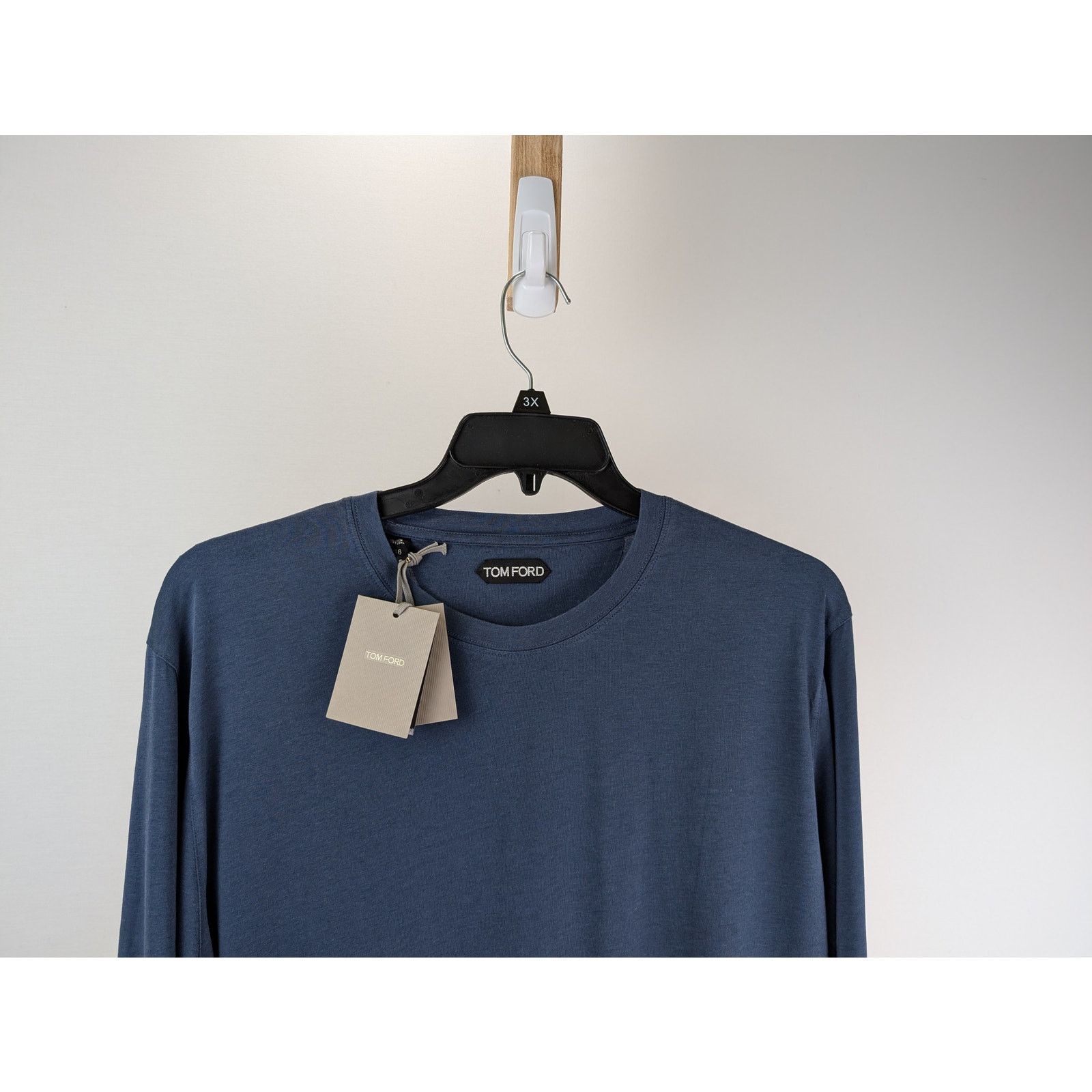 Tom Ford o1rshd1 Q:2 / Cut And Sewn Crewneck Sweatshirt in Blue Size US XL / EU 56 / 4 - 2 Thumbnail