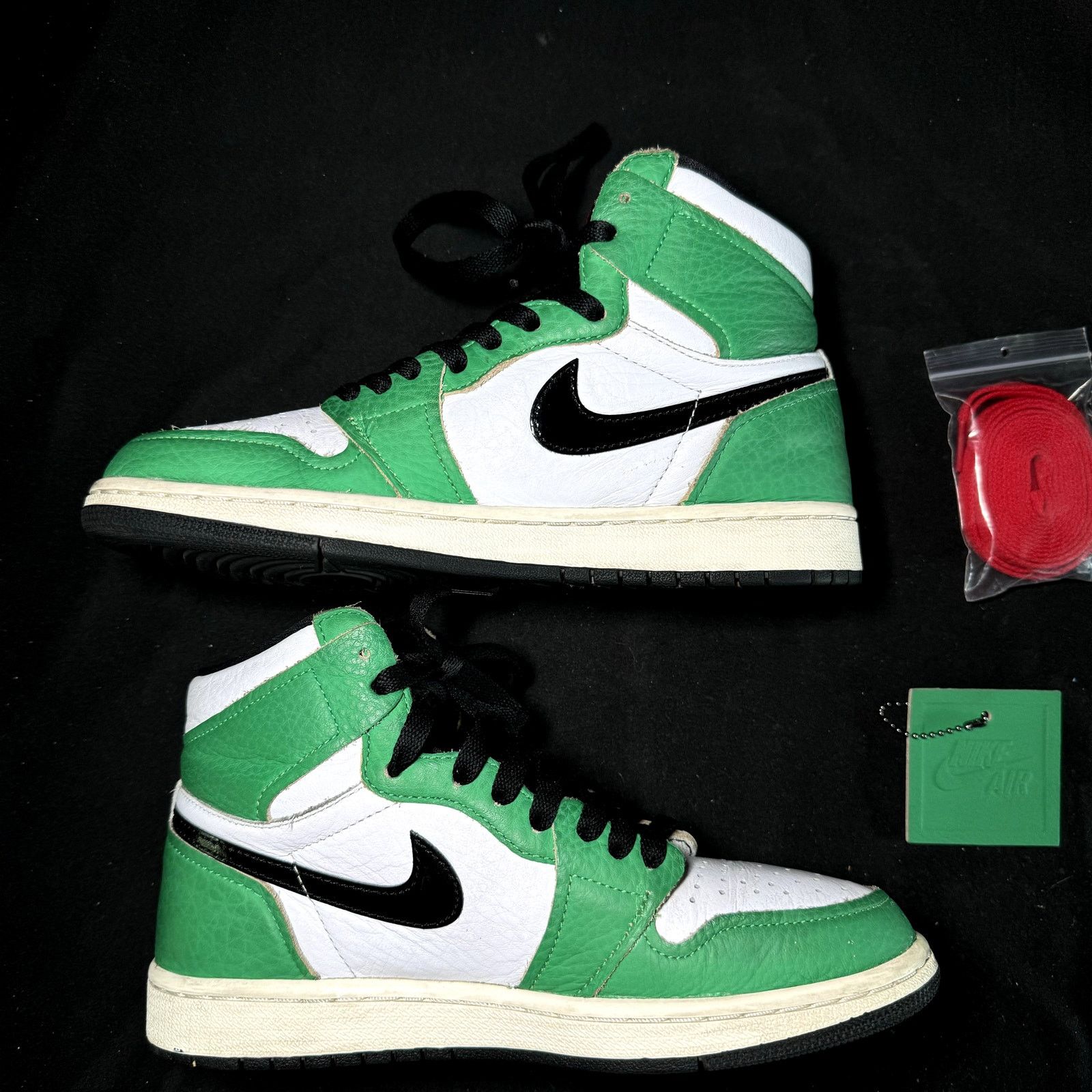 Jordan Brand × Nike Size 7.5 - Nike Air Jordan 1 High OG Lucky Green 2020 Shoes Size US 7.5 / IT 37.5 - 3 Thumbnail