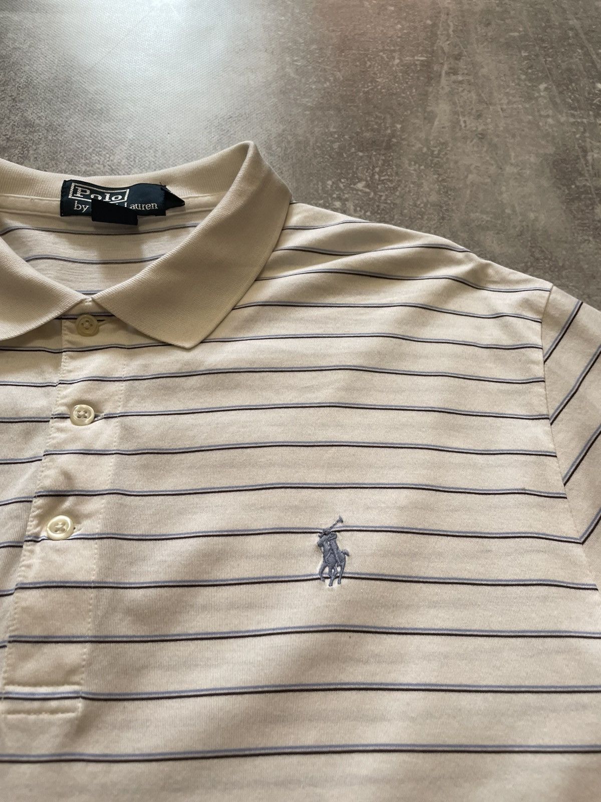 Polo Ralph Lauren Vintage Polo Ralph Lauren Striped Polo Shirt Size L Size US L / EU 52-54 / 3 - 6 Thumbnail