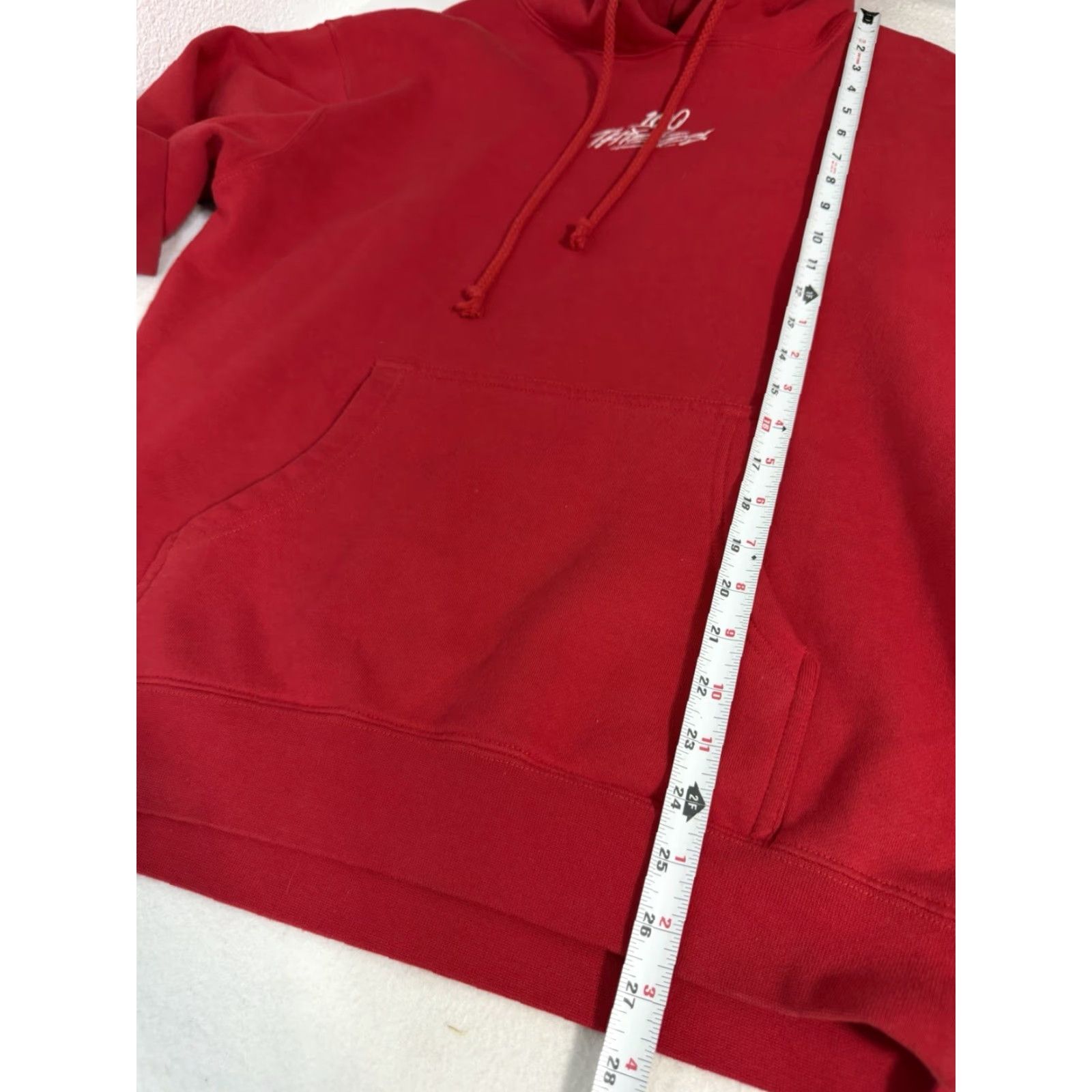 100 Thieves 100 Thieves Essentials Hoodie Red Embroidered Men's Size M Drawstring Hoodie Size US M / EU 48-50 / 2 - 2 Thumbnail