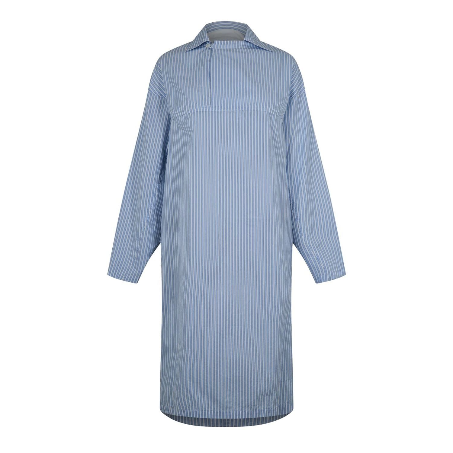 Bottega Veneta Bottega Veneta Collared Neck Midi Shirtdress in White Size XS / US 0-2 / IT 36-38 - 1 Thumbnail