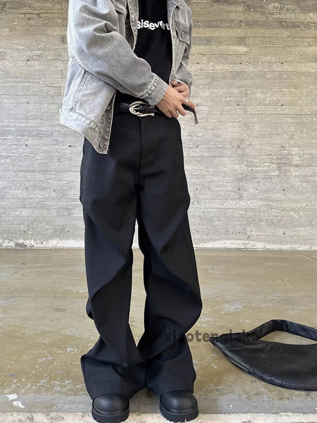 Designer Unisex outdoor utility loose baggy hiphop pleated pants Size US 32 / EU 48 - 3 Thumbnail