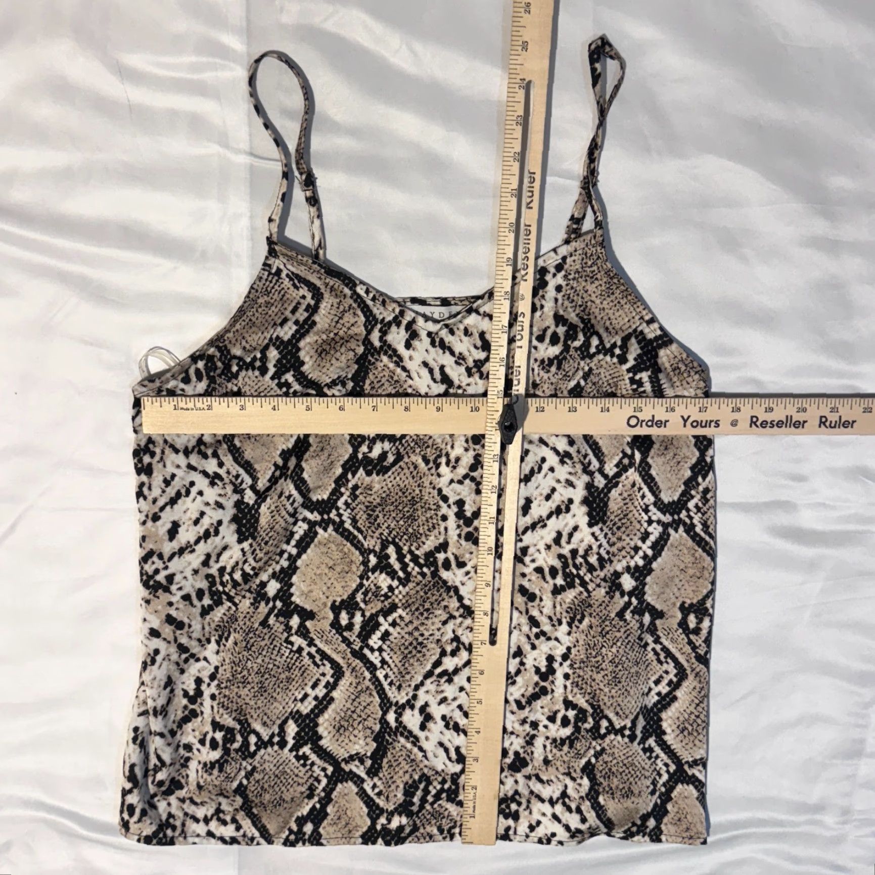 Vintage Hayden Blouse Camisole Cami Top Sleeveless Strappy Beige L Women Regular Size L / US 10 / IT 46 - 3 Thumbnail