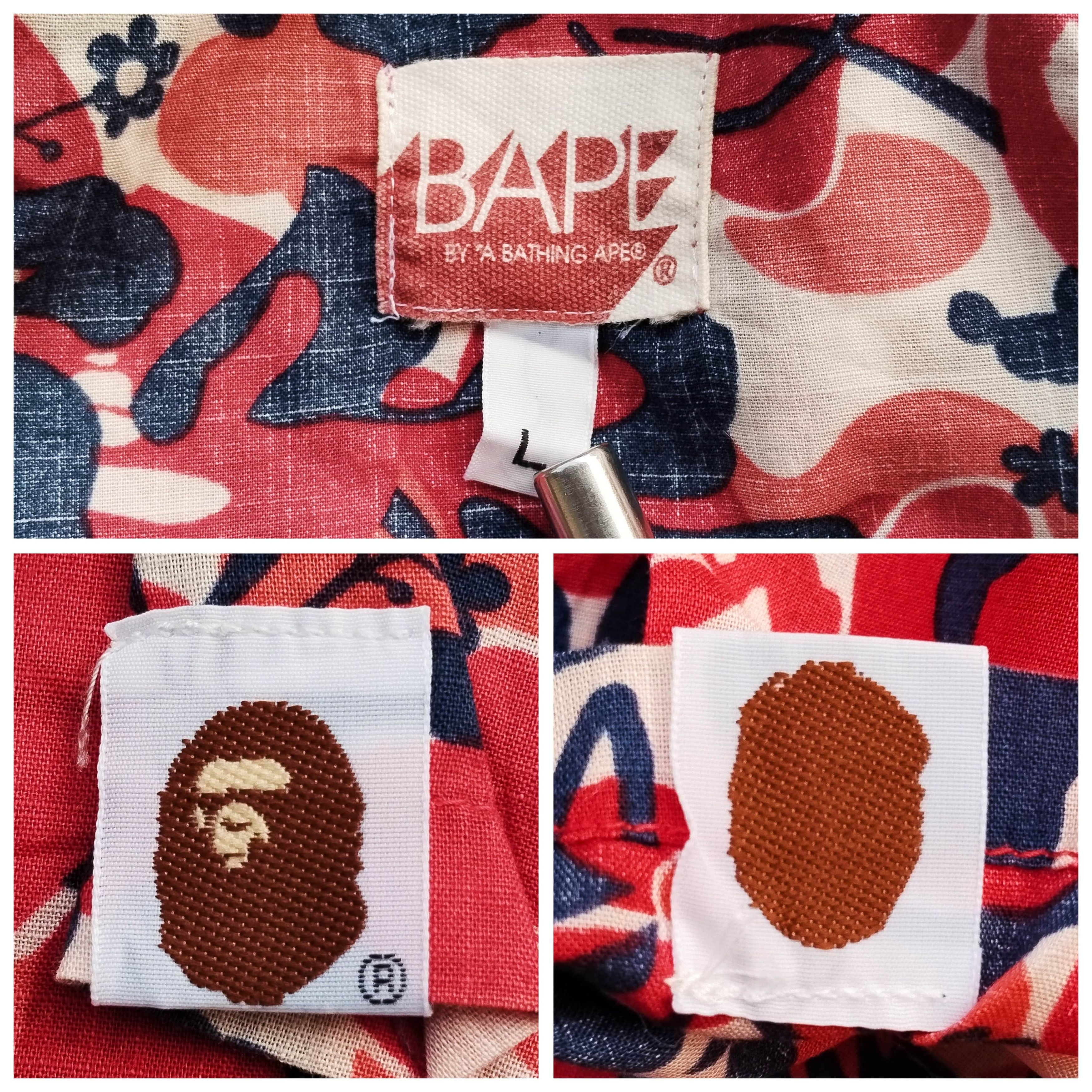 Bape 2007 Aloha Camo Button Up Shirt Size US L / EU 52-54 / 3 - 7 Thumbnail