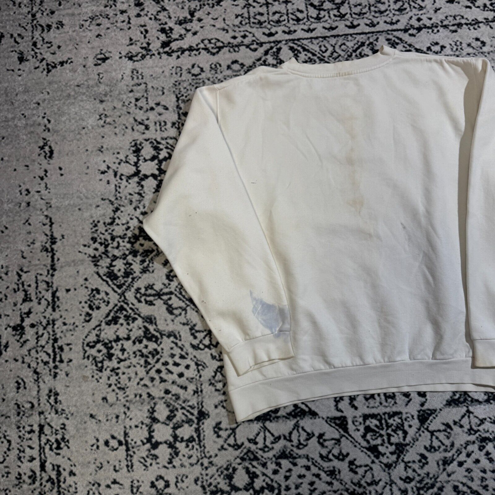 Vintage Vintage Unisex White Cotton Sweatshirt Size S Skate USA Size US S / EU 44-46 / 1 - 10 Thumbnail