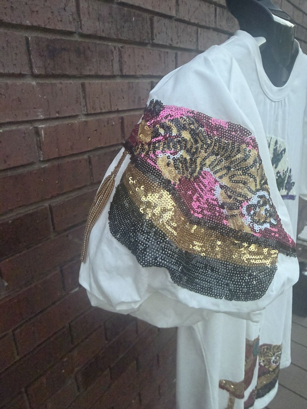 Other Queen Of Sparkles Graduation Hat Poof Sleeve Dress White Size S / US 4 / IT 40 - 13 Thumbnail