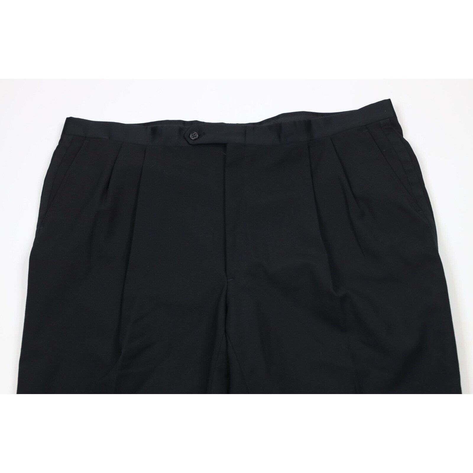 Turnbury × Vintage Vintage 90s Turnbury Wool 2 Piece Tuxedo Suit Wedding Size 50L - 13 Thumbnail