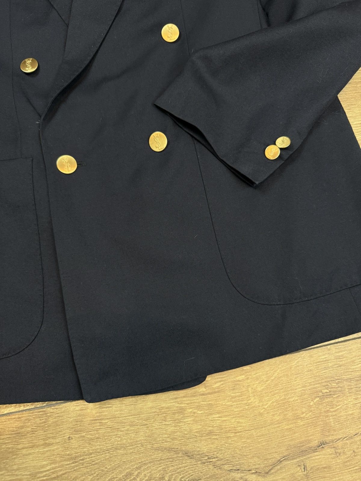 Yves Saint Laurent Vintage wool blazer Yves Saint Laurent original luxury item Size 48L - 2 Thumbnail