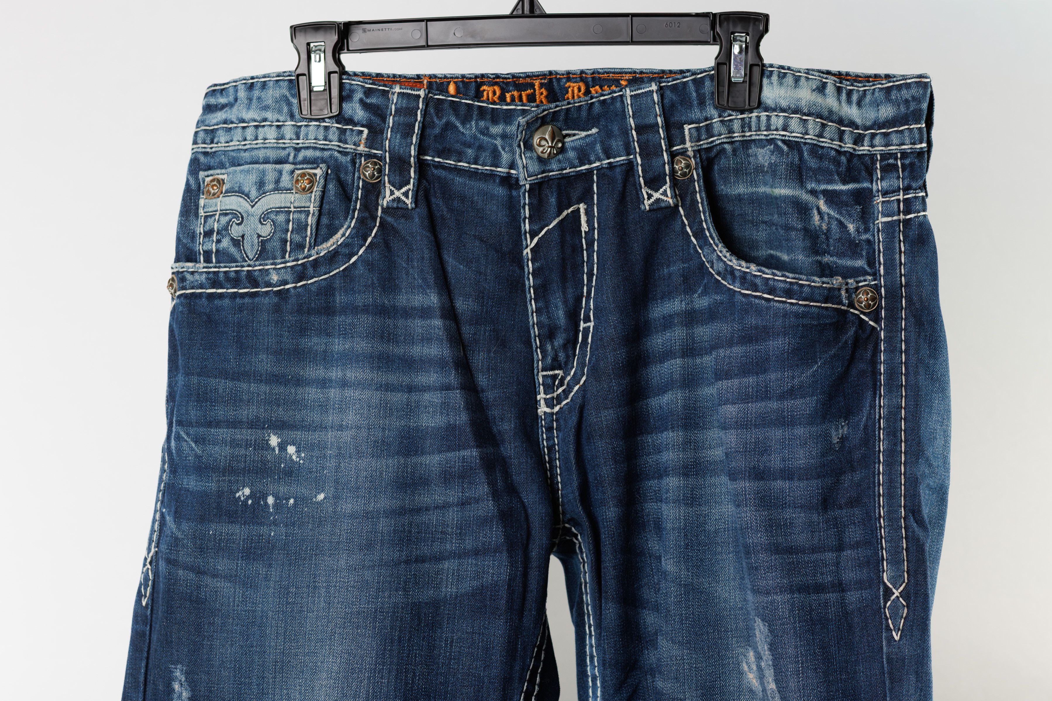 Rock Revival Rock Revival “Mason” RE8664R Straight Jeans — Men’s 36x32 Size US 36 / EU 52 - 3 Thumbnail