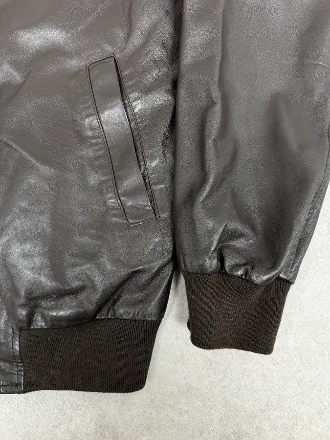 Daniele Alessandrini 2000s Daniele Alessandrini Brown Bomber Leather Jacket Size US M / EU 48-50 / 2 - 8 Thumbnail