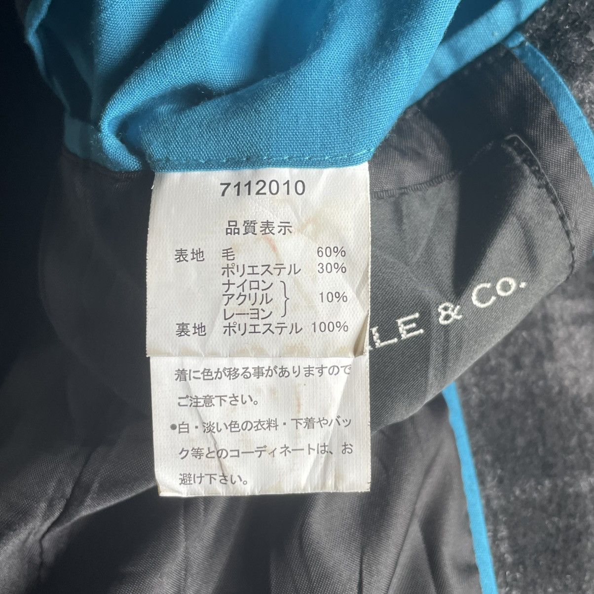 If Six Was Nine 🇯🇵 MALE AND CO PUNK AVANT GARDE WOOL JACKET Size US XL / EU 56 / 4 - 8 Thumbnail