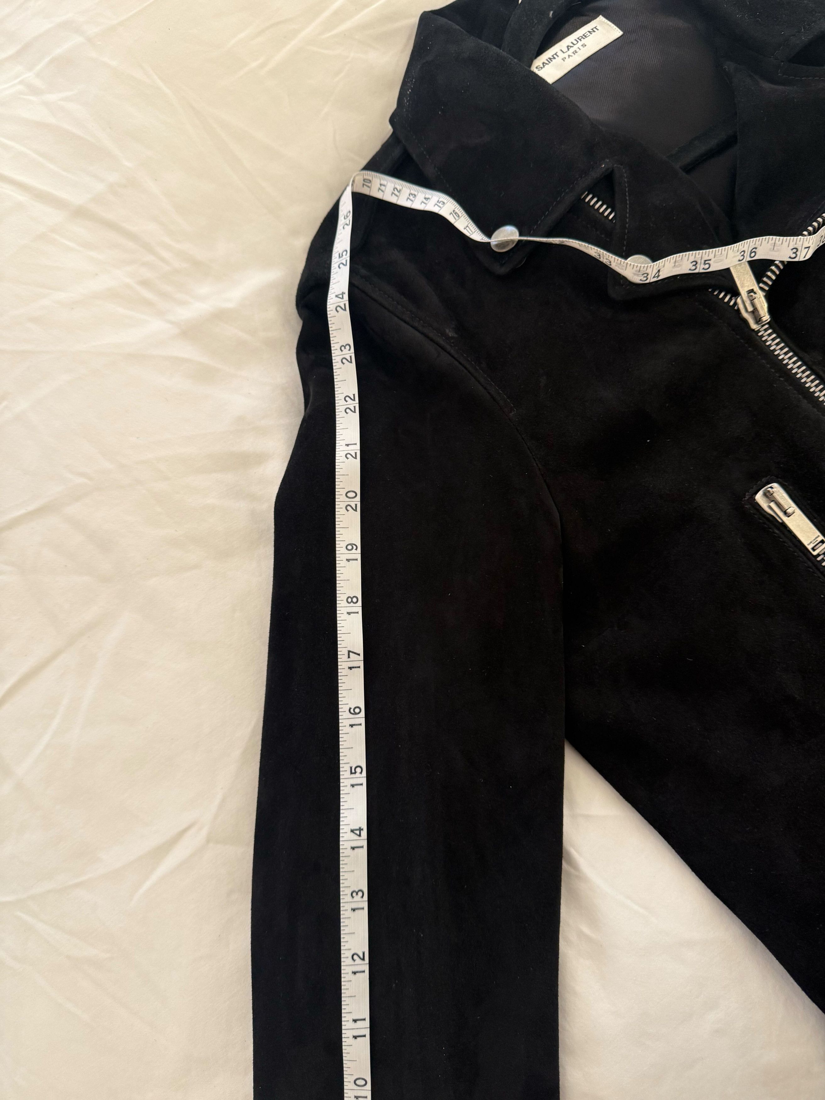 Saint Laurent Paris Saint Laurent Mens Suede Biker Jacket Size 50 Size US M / EU 48-50 / 2 - 4 Thumbnail