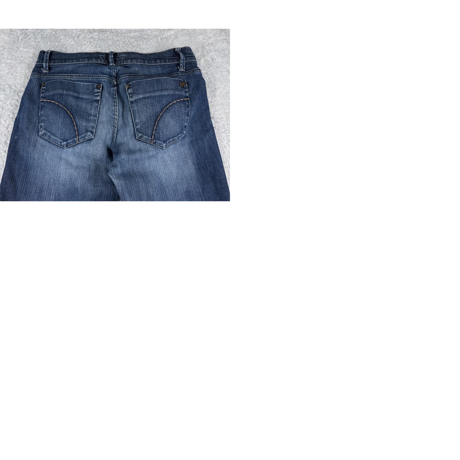 Vintage Joe's Jeans Jeans Women Bootcut Blue Denim 28 33in Low Rise Regular 5-Pocket Distressed Cotton Size 28" / US 6 / IT 42 - 10 Thumbnail