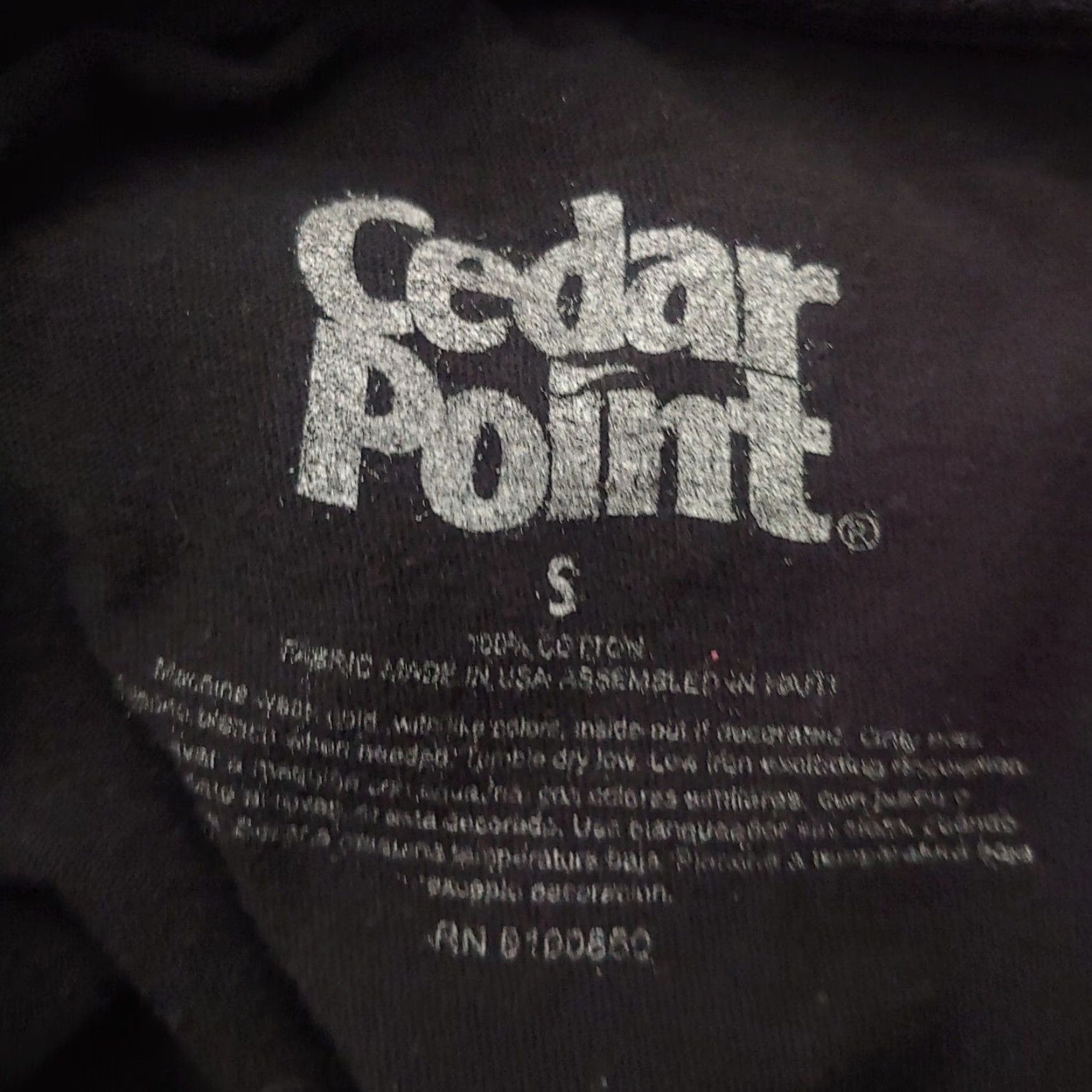 Vintage Cedar Point Shirt Women Small Black Short Sleeve Valravn Roller Coaster READ Size S / US 4 / IT 40 - 6 Thumbnail