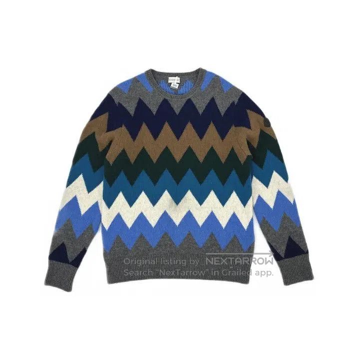 Moncler Moncler Chevron Stripe Logo Unisex Sweater. Size US XXL / EU 58 / 5 - 2 Thumbnail