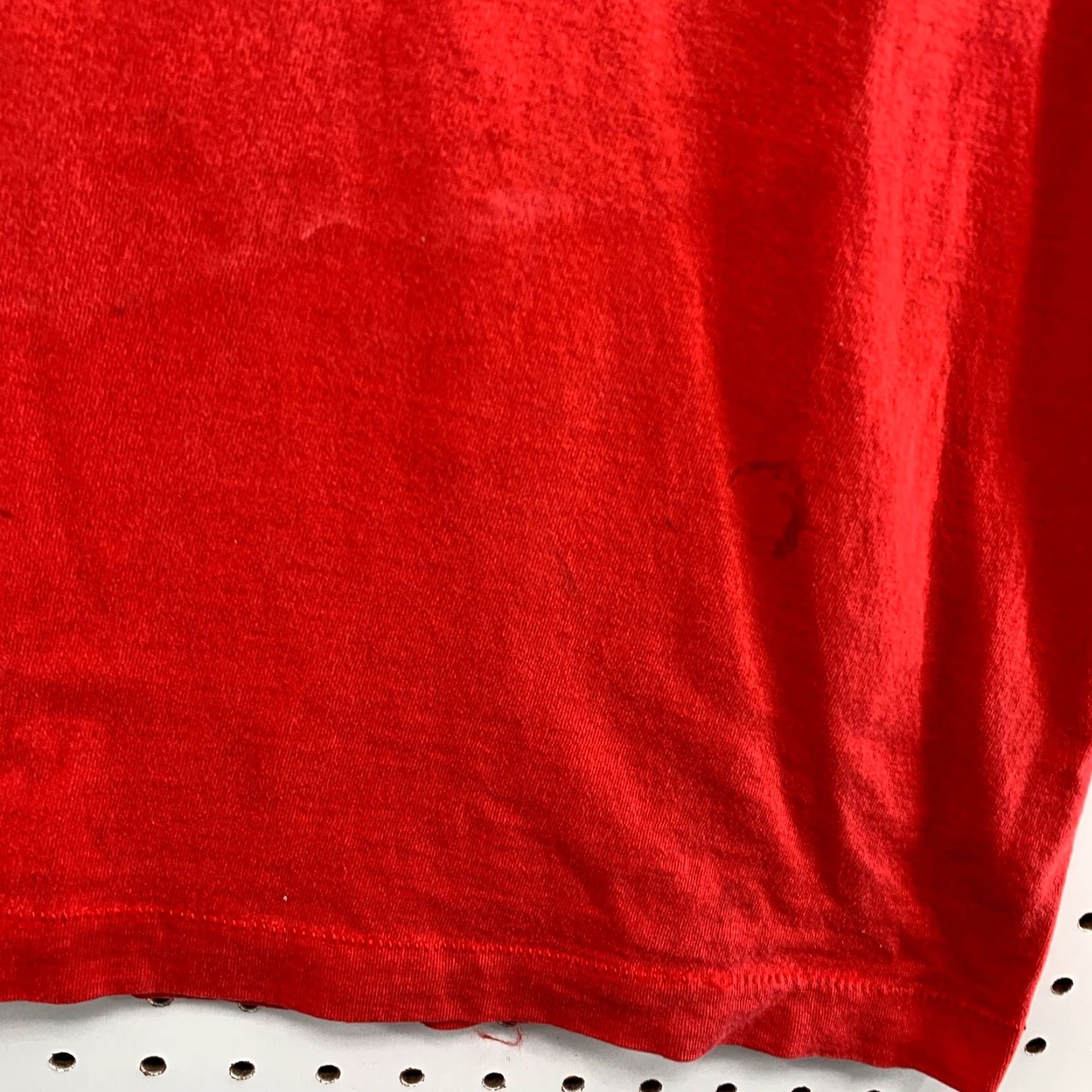 Fruit Of The Loom VINTAGE Ball Of Fire Red Shirt Cotton T-Shirt Mens 90s Stitch Crew Neck Short Sleeve Fruit of the Loom 20X29 90s Theme Size US L / EU 52-54 / 3 - 6 Thumbnail