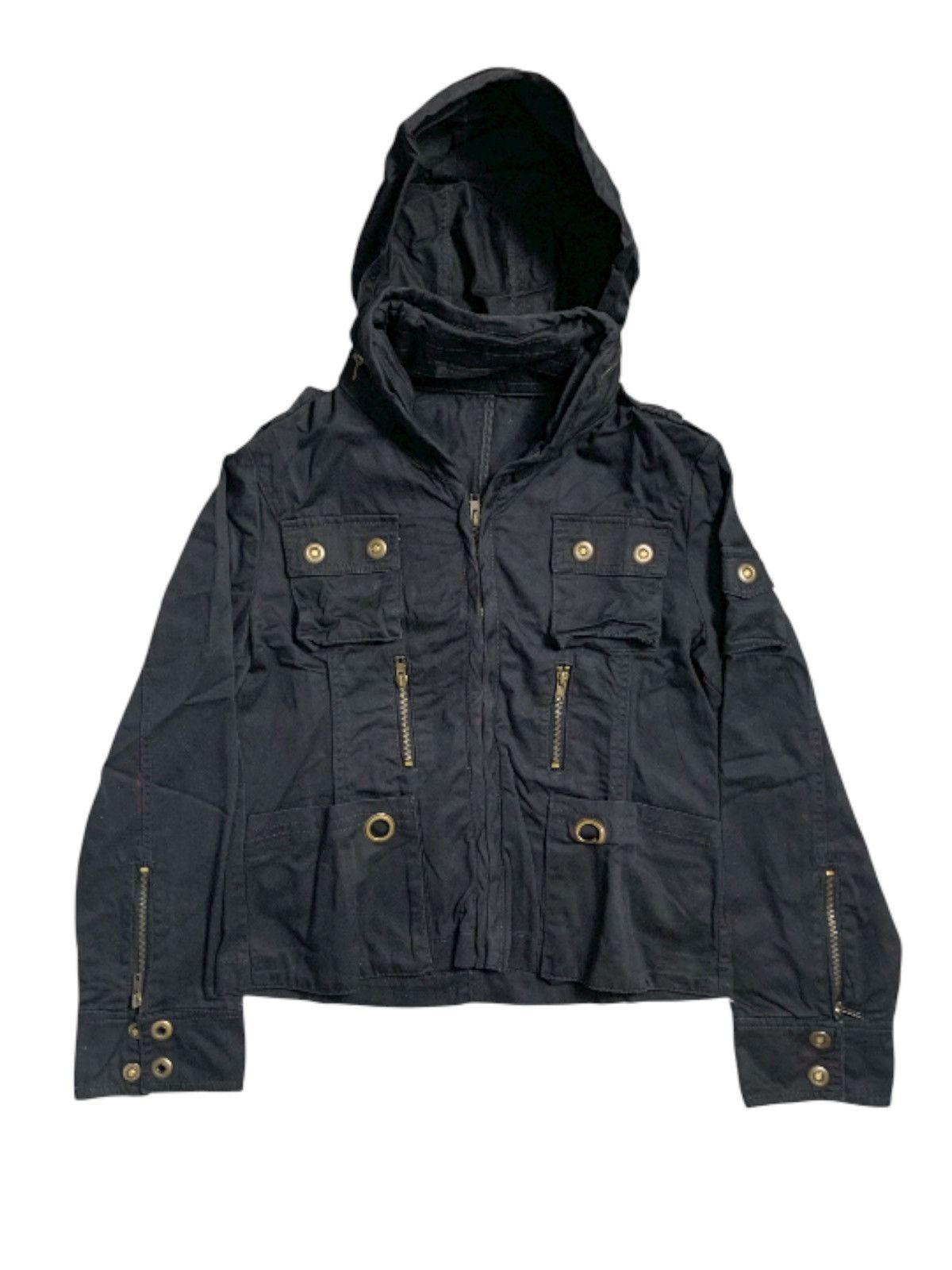 14th Addiction PRESQUE TOT MULTI ZIPPER HOODIE JACKET GOA IFSIX LGB STYLE Size US L / EU 52-54 / 3 - 3 Thumbnail