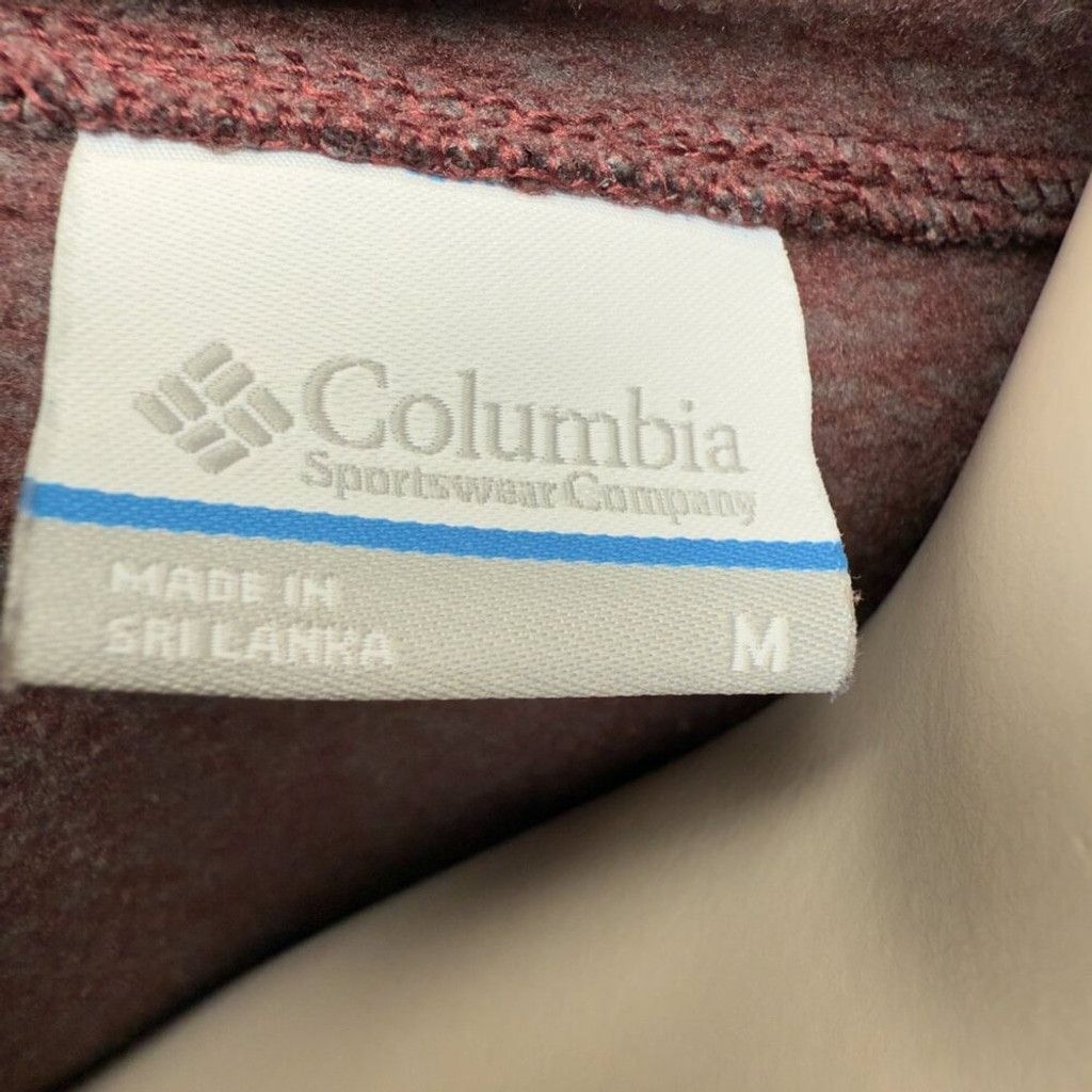 Columbia COLOMBIA Fleece Hoodie Sweater Button Burgundy Gorpcore Sz M Size M / US 6-8 / IT 42-44 - 9 Thumbnail