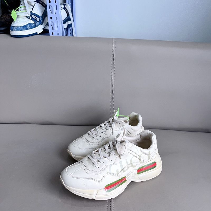 Gucci Gucci Rhyton Logo Dad Shoes for Men 0079 Size US 10.5 / EU 43-44 - 1 Thumbnail
