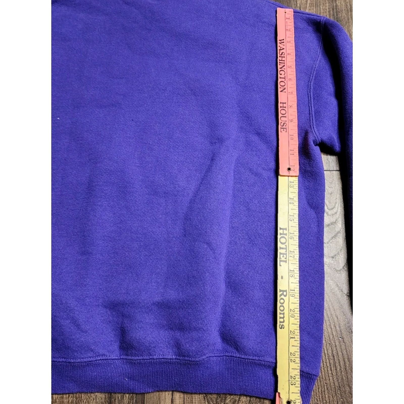Nutmeg VINTAGE Nutmeg Sweatshirt Shirt Collared Pullover Long Sleeve Graphic Print 90s Purple Mens L Size US L / EU 52-54 / 3 - 2 Thumbnail
