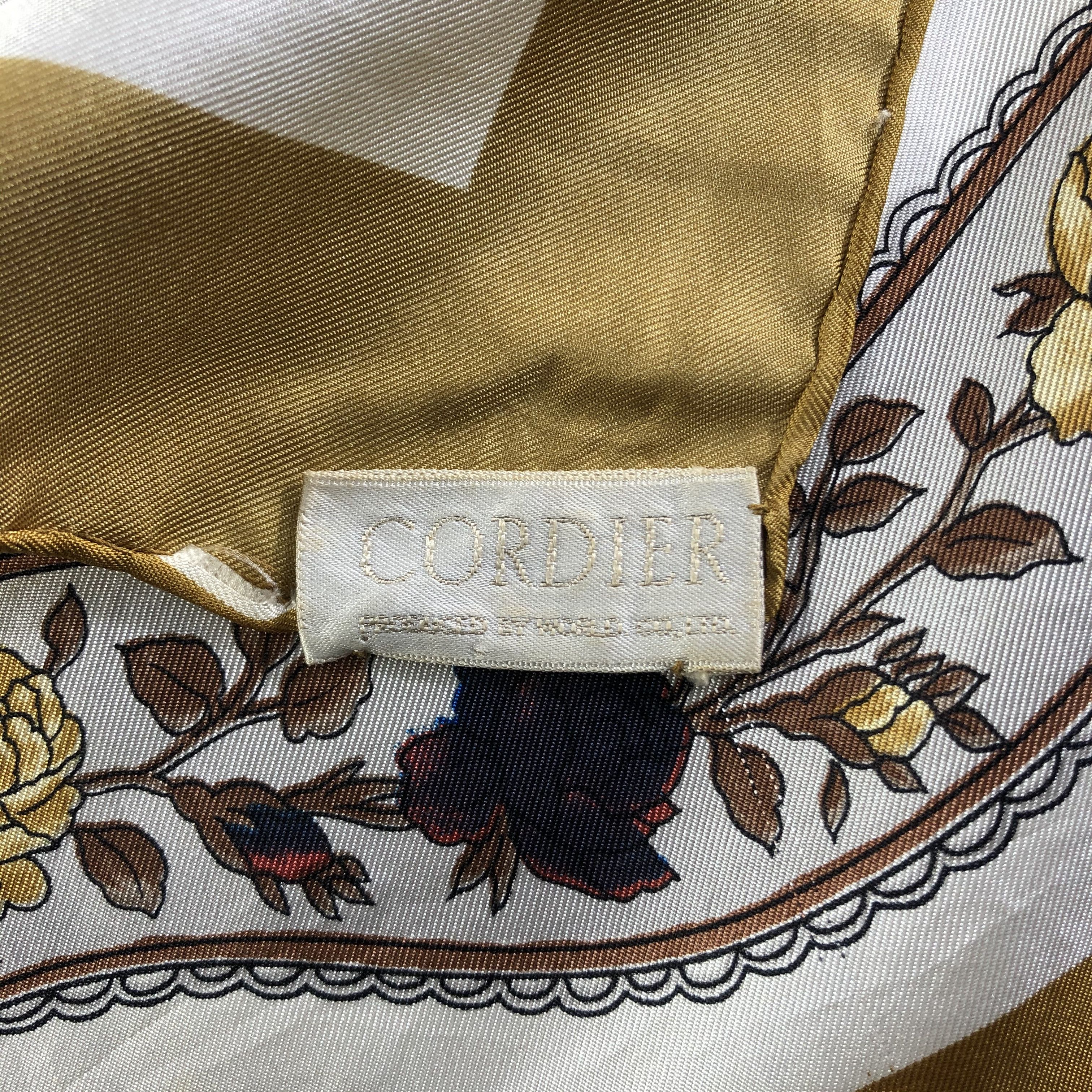 Vintage Vintage Cordier Silk Scarf Size ONE SIZE - 5 Thumbnail